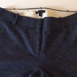 J.Crew wool pinstripe pants